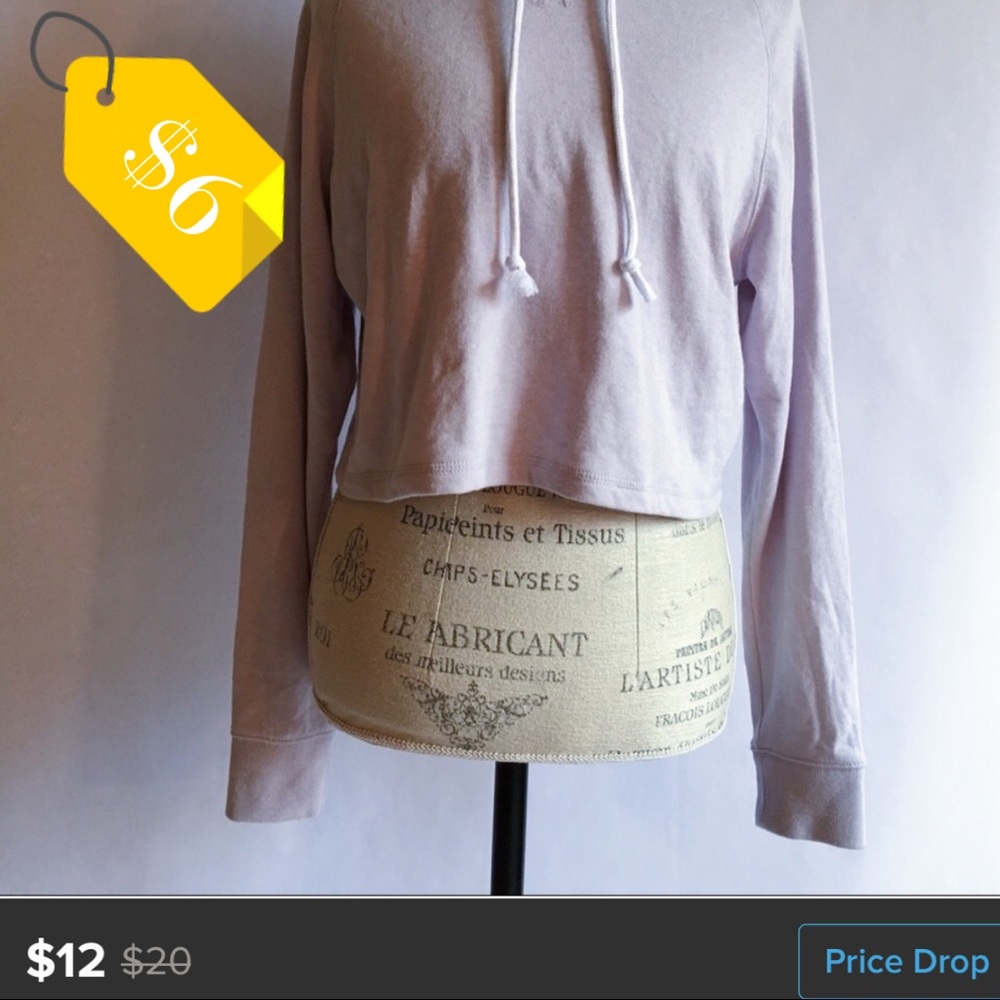 H&M Divided Brand cropped hoodie - PERIWINKLE